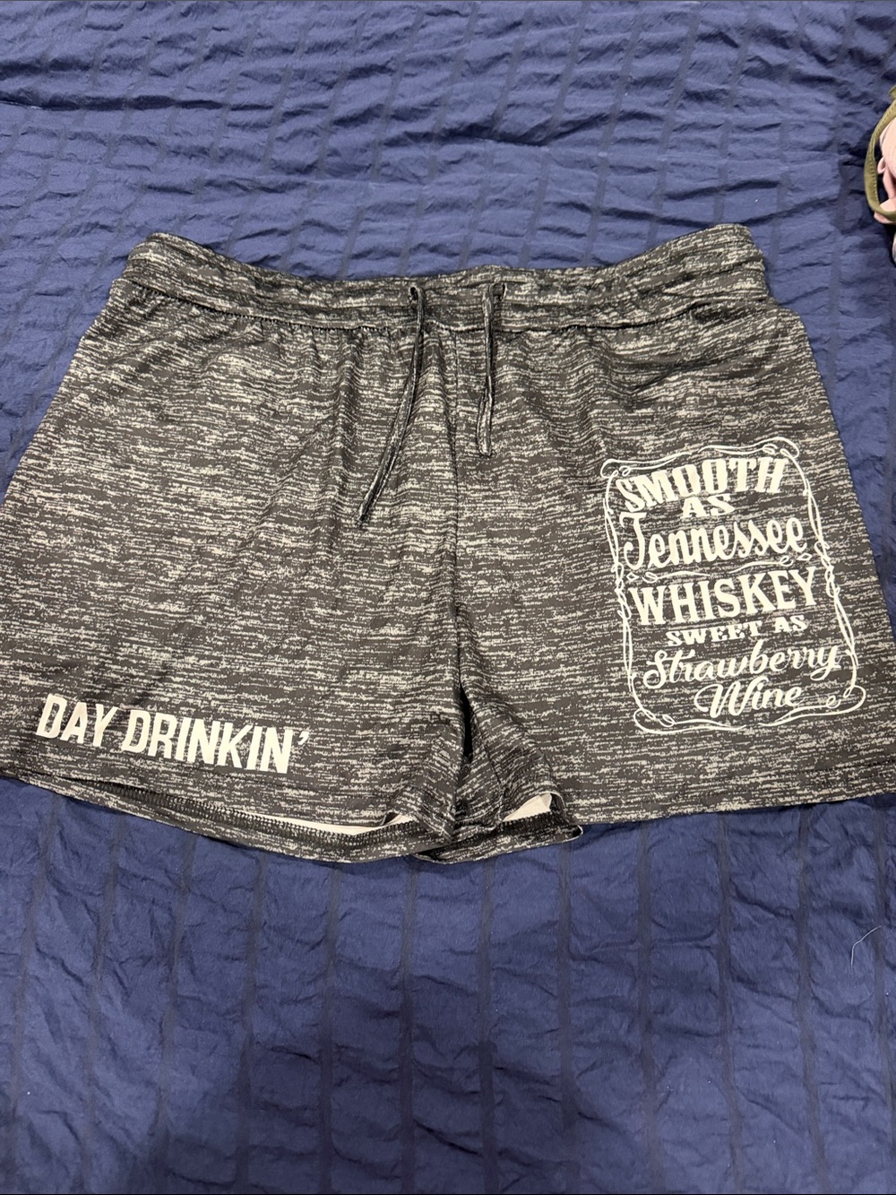 Day Drinkin' Women's Gray Marbled Lounge Shorts